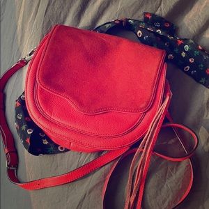 Rebecca Minkoff Red suede and leather bag!
